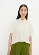 Blouse met borstzak en korte mouwen, bonprix