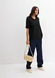 Crêpe shirt met broderie anglaise, bonprix