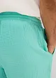 Lange short van mousseline, regular fit, bonprix