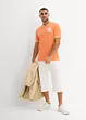 Henley shirt (set van 2), korte mouw, bonprix