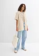 Lange mousseline overhemdblouse, bonprix