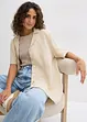Lange mousseline overhemdblouse, bonprix