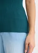 Gebreid shirt met glitterband, bonprix