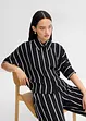Blouse met korte mouwen van gestructureerde crêpe, bonprix