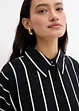 Blouse met korte mouwen van gestructureerde crêpe, bonprix
