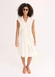 Jurk met strikceintuur, bonprix