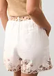 Short van linnen met een bloemenprint, bonprix