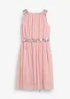 Chiffon meisjes jurk met paillettenband, bonprix