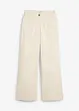 Wide leg mid waist jeans met een comfortabele band, bonprix