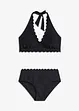 Halter bikini met gerecycled polyamide (2-dlg. set), bonprix