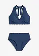 Halter bikini met gerecycled polyamide (2-dlg. set), bonprix
