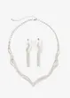 Ketting + oorstekers (3-dlg. sieradenset), bonprix