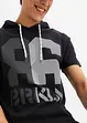 T-shirt met capuchon van dikke stof, bonprix
