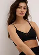 Bralette zonder beugels met gevulde cups en biologisch katoen (set van 2), bonprix
