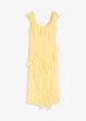 Maxi chiffon jurk met bandjes en volants, bonprix