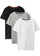 Basic T-shirt (set van 3) met biologisch katoen, bonprix