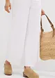Wide leg jeans met high waist, cropped, bonprix
