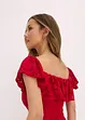 Jurk van kant met draperie bij de mouwen, bonprix