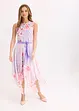 Chiffon jurk met een puntvormige zoom en striklint, bonprix