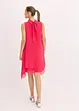 Chiffon jurk met sjaalkraag, bonprix