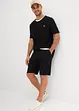T-shirt en shirt bermuda (2-dlg. set) van biologisch katoen, bonprix