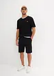 T-shirt en shirt bermuda (2-dlg. set) van biologisch katoen, bonprix