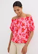 Gedessineerde Carmen blouse van een fijne viscosemix, bonprix