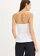 Strapless blousetop met peplum, bonprix