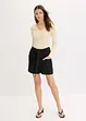 Twill short met ceintuur, bonprix