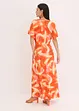Maxi jurk met batikprint in een zachte viscosemix, bonprix