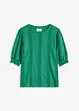 Shirt met broderie anglaise en volants, bonprix