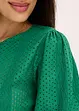 Shirt met broderie anglaise en volants, bonprix