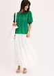 Shirt met broderie anglaise en volants, bonprix