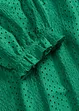 Shirt met broderie anglaise en volants, bonprix