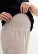 2-in-1 zwangerschapsbroek van puur katoenen mousseline, bonprix