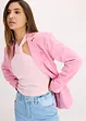Gebreide haltertop van zachte viscose, bonprix
