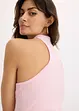 Gebreide haltertop van zachte viscose, bonprix