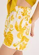 Korte short met print van gestructureerde viscose, bonprix