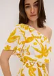 One shoulder jurk van gestructureerde viscose, bonprix