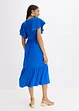 Jersey jurk met broderie anglaise van een zachte viscosemix, bonprix