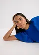 Jersey jurk met broderie anglaise van een zachte viscosemix, bonprix