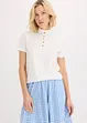 Katoenen shirt met ruches, bonprix