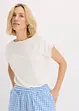 Viscose shirt met kant, bonprix