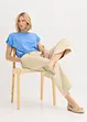 Viscose shirt met kant, bonprix