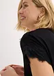 Viscose shirt met kant, bonprix