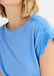 Viscose shirt met kant, bonprix