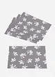 Placemats met bloemmotief van biologisch katoen (set van 4), bonprix