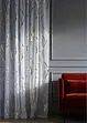 Transparant gordijn met glanzende print (1 stuk), bonprix