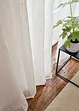 Transparant gordijn in linnen look (1 stuk), bonprix