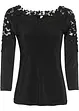 Shirt met gehaakte details, 3/4 mouw, bonprix